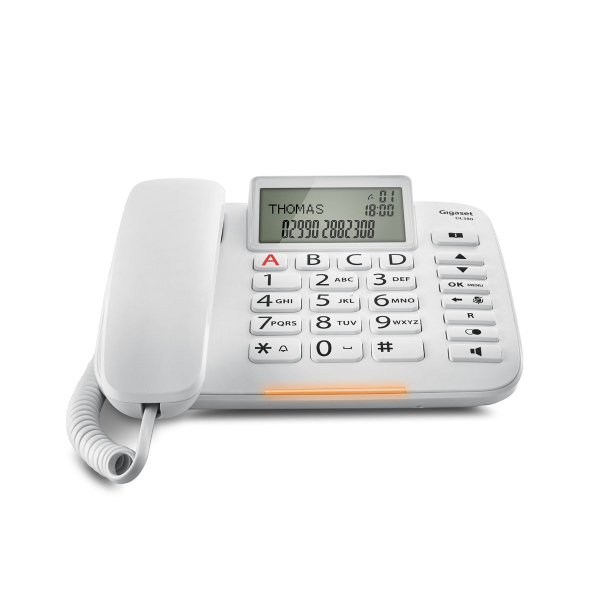 GIGASET DL380 Corded Telephone, White | Gigaset| Image 2
