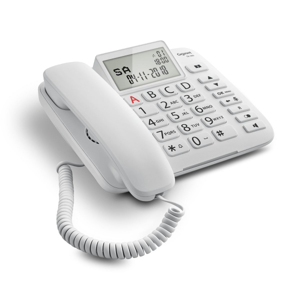 GIGASET DL380 Corded Telephone, White | Gigaset| Image 3