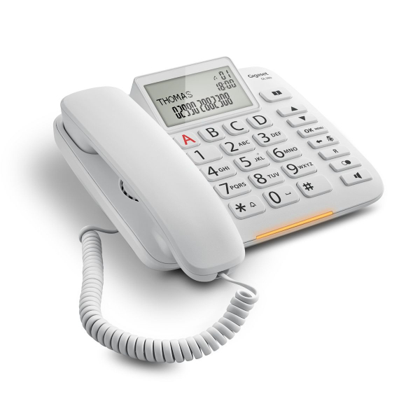 GIGASET DL380 Corded Telephone, White | Gigaset| Image 4