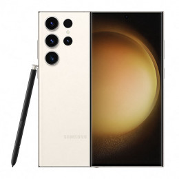 SAMSUNG Galaxy S23 Ultra 256GB 5G Smartphone, Κρεμ | Samsung