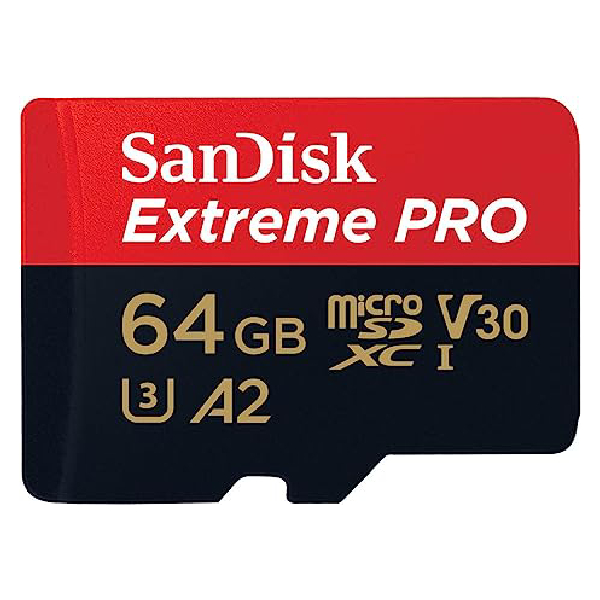 SANDISK SDSQXCU-064G-GN6MA Extreme Pro MicroSD Memory Card, 64 GB