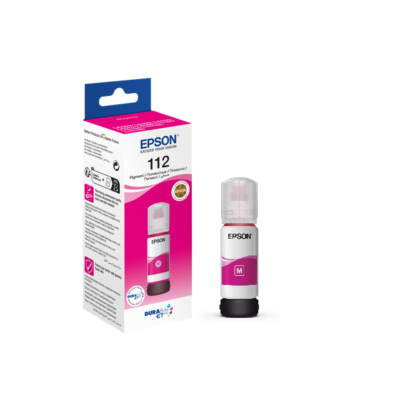 EPSON 112 Ecotank Pigment Ink Bottle, Magenta | Epson| Image 2