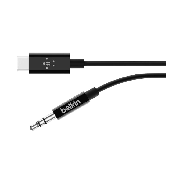 BELKIN BLK-F7U079BT06 3.5mm Audio Cable with USB-C Connector, 1.8 m