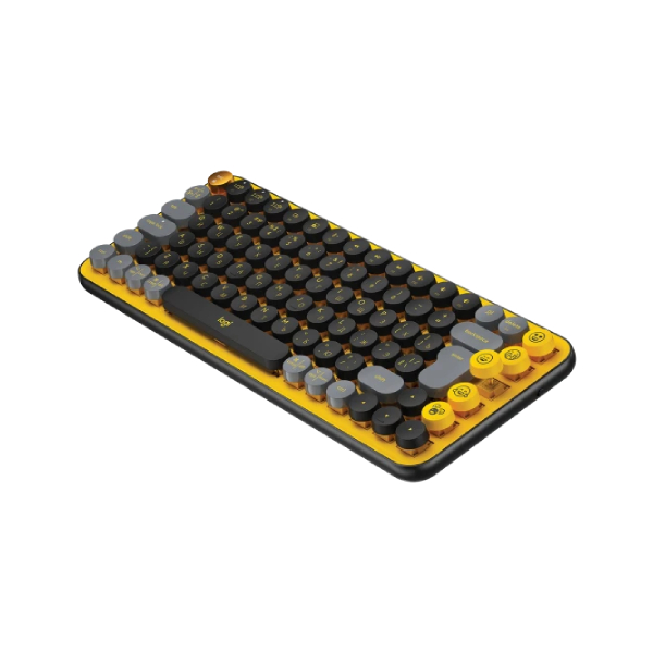 LOGITECH Pop Mechanical Wireless Keyboard, Black/Yellow | Logitech| Image 3