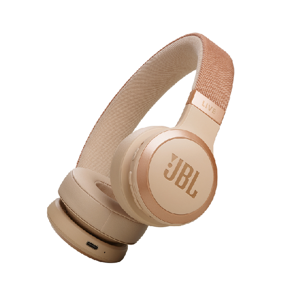 JBL Live 670NC On-Ear Wireless Headphones, Sandstone | Jbl| Image 2