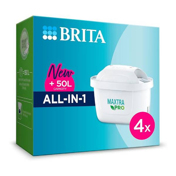 BRITA Maxtra Pro ALL-IN-1 Water Filters, 4 Pack