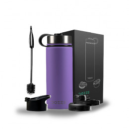 DOZZE Cruiser Water Bottle Travel Thermos, 530ml, Lavender Purple | Dozze