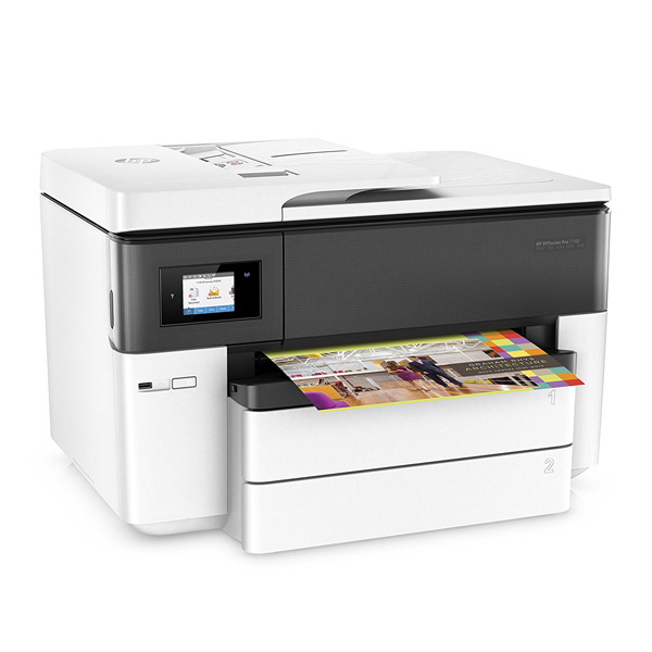 HP OfficeJet Pro 7740 Wide Format All-in-One Printer, White | Hp| Image 2