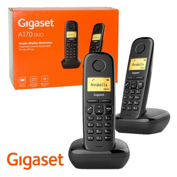 GIGASET A170 Duo Ασύρματο Τηλέφωνο, Μαύρο | Gigaset| Image 2