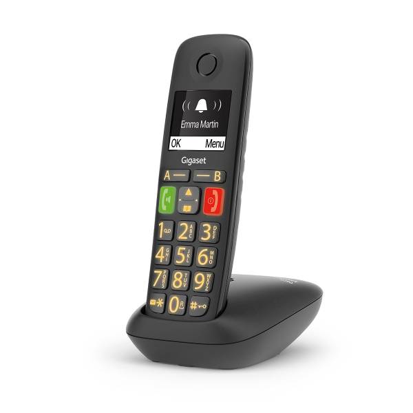 PANASONIC E290 Digital Cordless Phone with Telephone, Black | Gigaset| Image 3