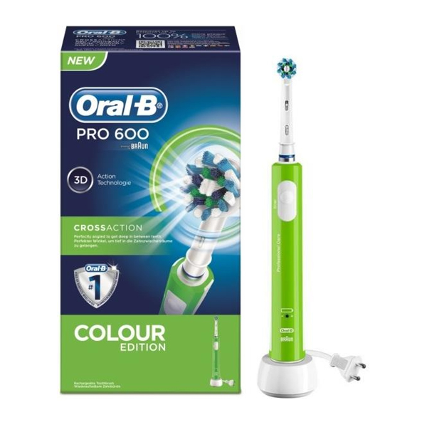 BRAUN ORAL-B Pro 600 Electric Toothbrush, Green | Braun| Image 2