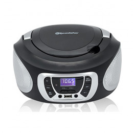 ROADSTAR CDR-365 Portable Radio with CD Player, Black | Roadstar