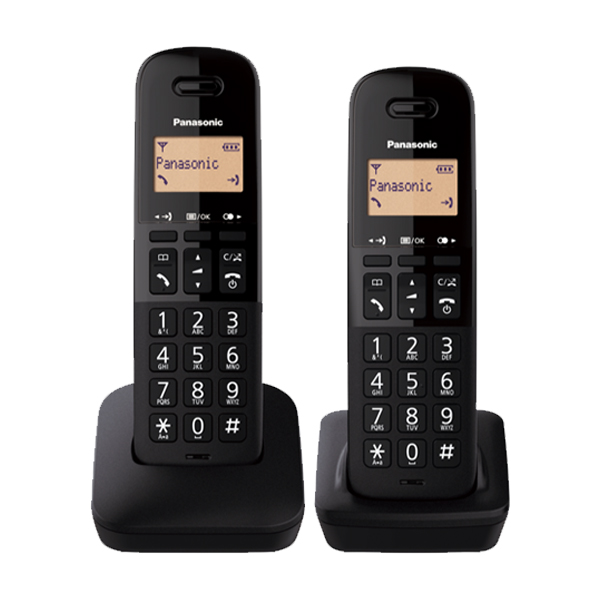 PANASONIC KX-TGB612EB Cordless Phone, Black