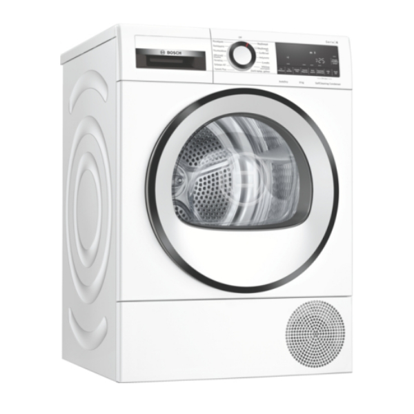 BOSCH WQG24509GR Series 6 Dryer with Heat Pump 9 kg, White