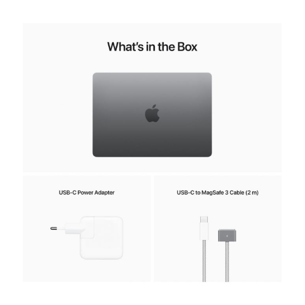 APPLE Z15S000VZ MacBook Air Laptop 13.6", Space Gray | Apple| Image 3