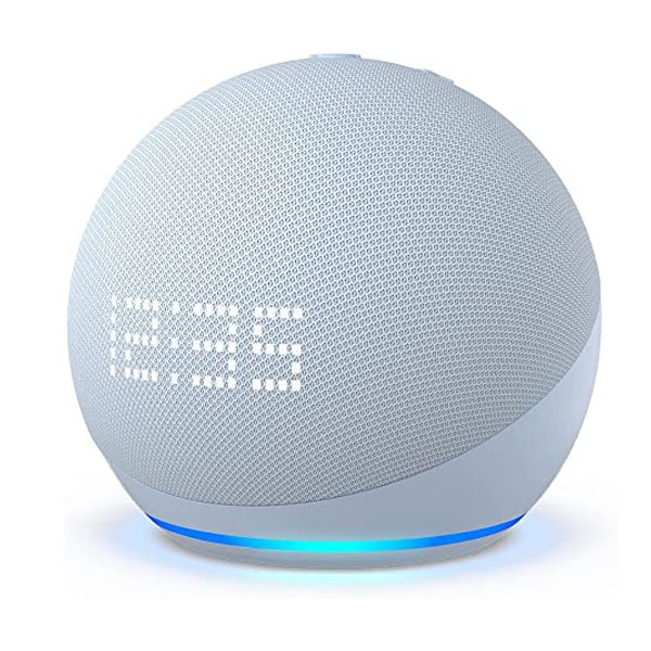 AMAZON Echo Dot 5 Smart Ηχείο με Ρολόι & Alexa, Μπλε