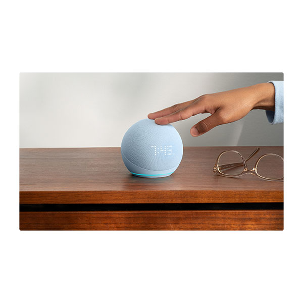 AMAZON Echo Dot 5 Smart Speaker with Clock & Alexa, Blue | Amazon| Image 4