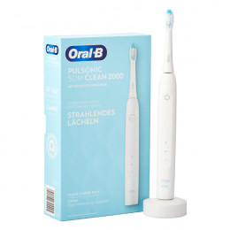 ORAL-B Pulsonic Slim Clean 2000 Electric Toothbrush, White | Braun