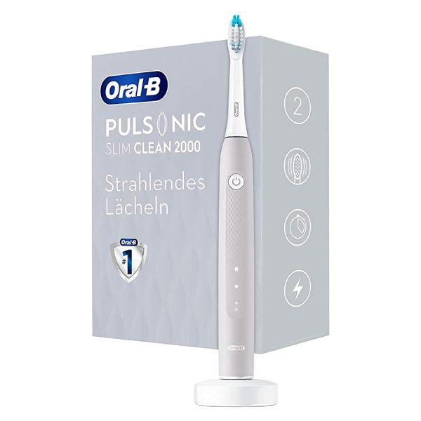 ORAL-B Pulsonic Slim Luxe 4000 Electric Toothbrush, Platinum