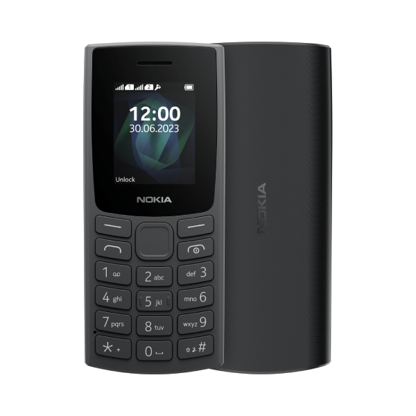 NOKIA 105 Mobile Phone, Charcoal Black