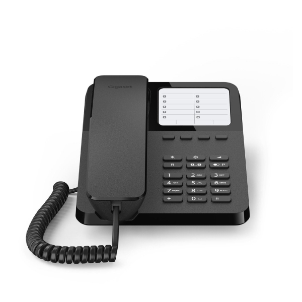 GIGASET DESK 400 Corded Telephone, Black