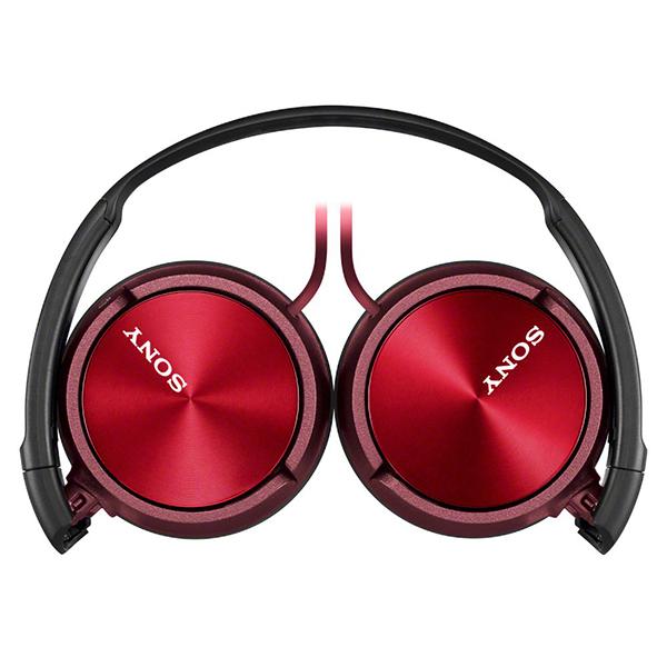 SONY MDRZX310RED.AE Wired Foldable Heaphones, Black/Red
