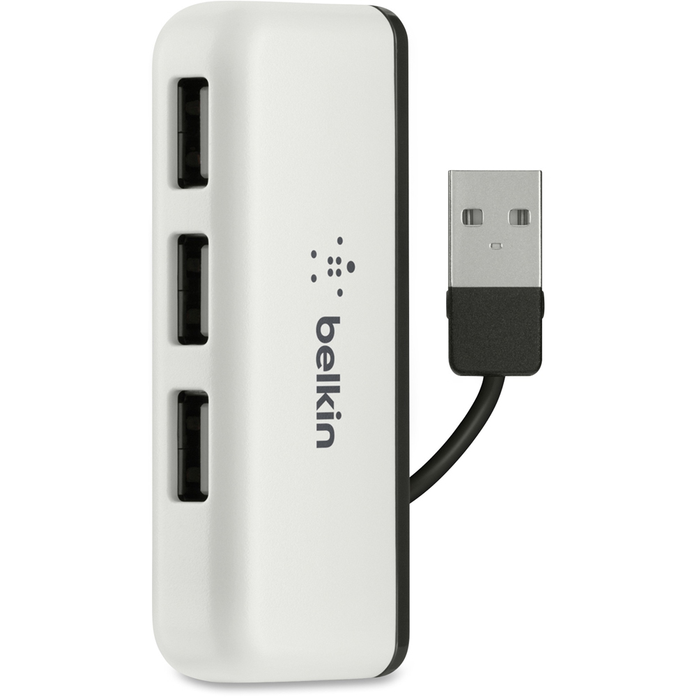 BELKIN F4U021BT USB-A Travel Hub, 4 Ports
