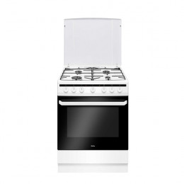 AMICA 6018GE2.3 Gas Cooker with Electric Oven, White | Amica