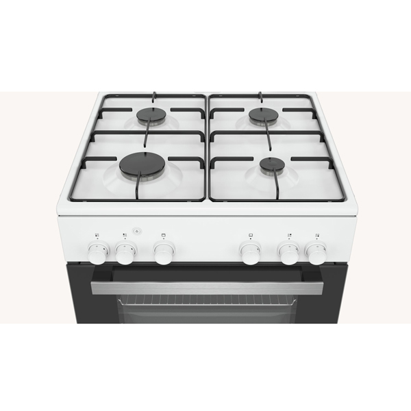PITSOS PAC003D20 Free Standing Gas Electric Cooker, White | Pitsos| Image 2
