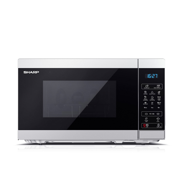 SHARP YC-MG02ESS05Microwave Oven with Grill, Silver