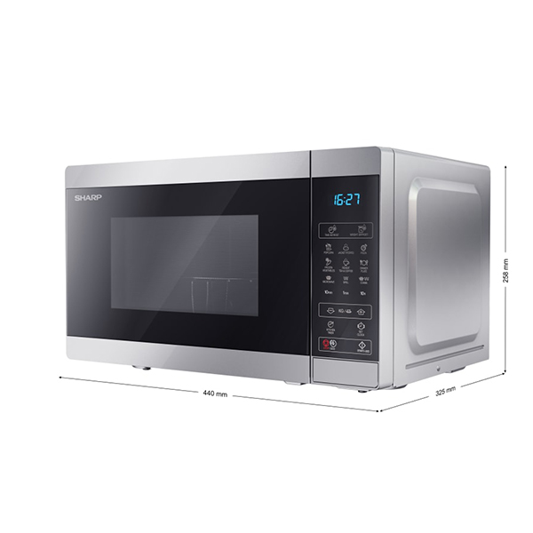 SHARP YC-MG02ESS05Microwave Oven with Grill, Silver | Sharp| Image 3