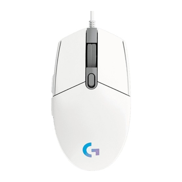 LOGITECH G102 LIGHTSYNC Wired Mouse, White