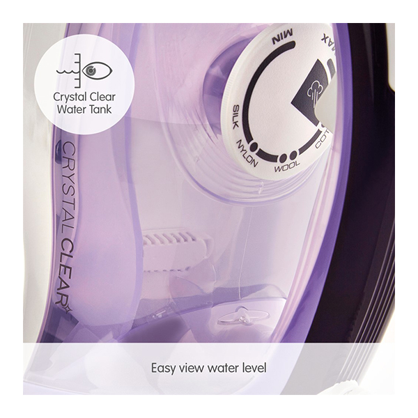 MORPHY RICHARDS 300301 Crystal Clear Amethyst Steam Iron | Morphy-richards| Image 5