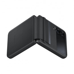 SAMSUNG Leather Case for Samsung Galaxy Z Flip 4, Black | Samsung