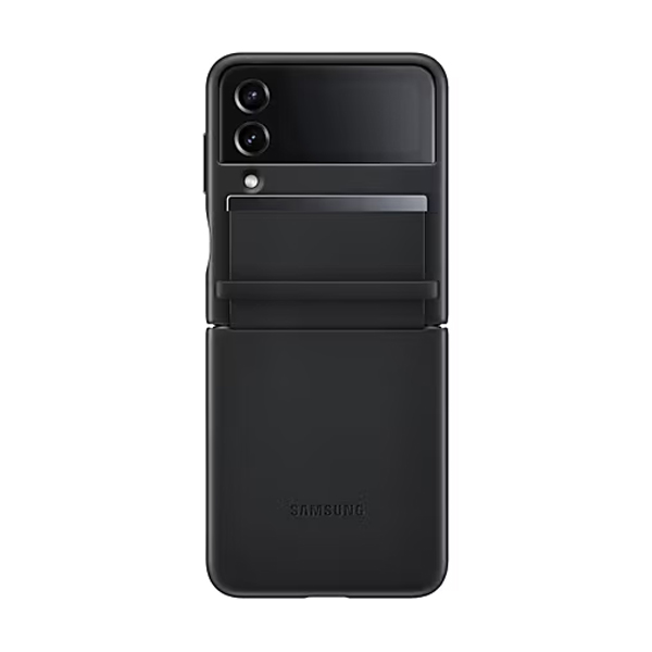 SAMSUNG Leather Case for Samsung Galaxy Z Flip 4, Black | Samsung| Image 4