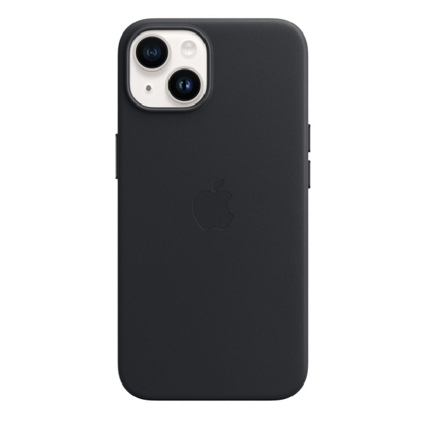 APPLE MPP43ZM/A Leather Case for iPhone 14 with MagSafe, Midnight