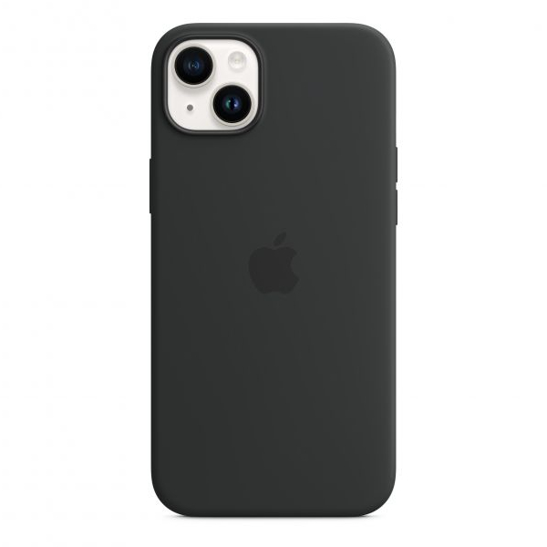 APPLE MPRU3ZM/A Silicone Case for iPhone 14 with MagSafe, Midnight
