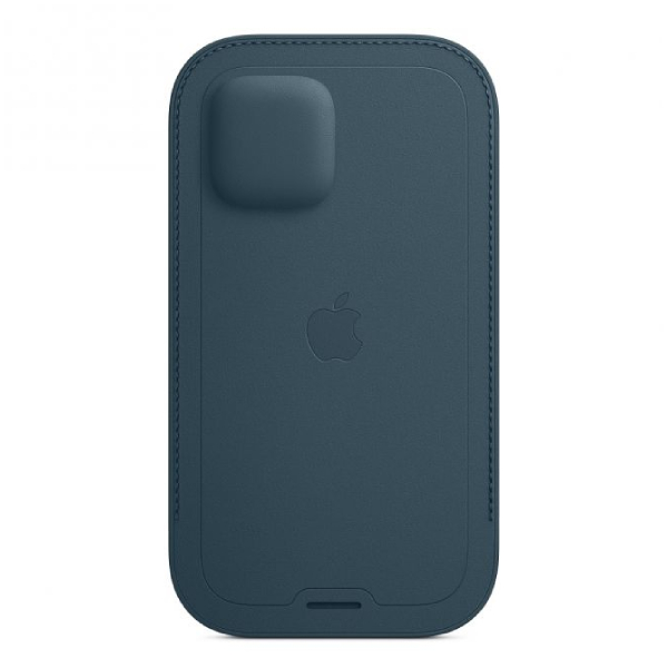 APPLE Leather Sleeve Θήκη με MagSafe για iPhone 12/12 Pro Smartphone, Μπλε | Apple| Image 4