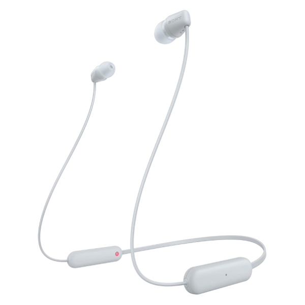 SONY WIC100W.CE7 In-Ear Wireless Headphones, White