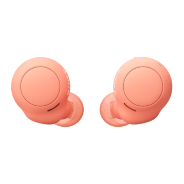 SONY WFC500D.CE7 XBass True Wireless Headphones, Coral Orange
