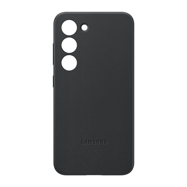 SAMSUNG Leather Case for Samsung Galaxy S23, Black