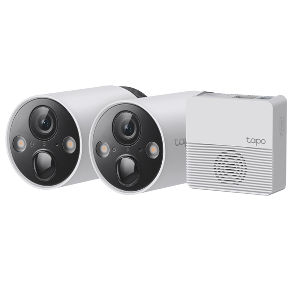 TP-LINK Tapo C420S2 Smart Ασύρματη Kάμερα Εξωτερικού Χώρου, Σετ 2 Τεμαχίων