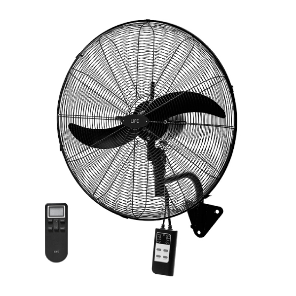 LIFE 221-0345 WindPro50 Industrial Wall Fan with Remote Control, 50cm