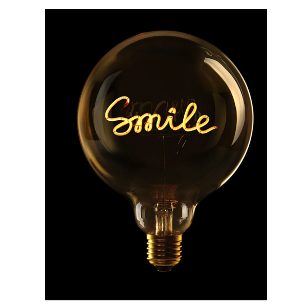 MITB 994030 E27 LED Bulb Handmade Smile, Yellow | Mitb| Image 2