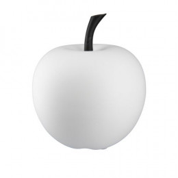 Decorative Ceramic Apple, White | Gilde