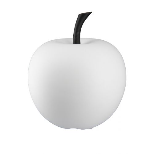 Decorative Ceramic Apple, White