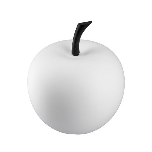 Decorative Ceramic Apple, White | Gilde| Image 2