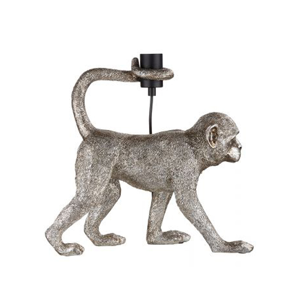 Monkey Antique Table Lamp, Silver | Gilde| Image 2