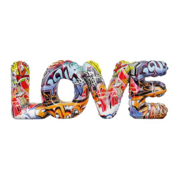 Polyresi Street Art Letters LOVE, Colorfull