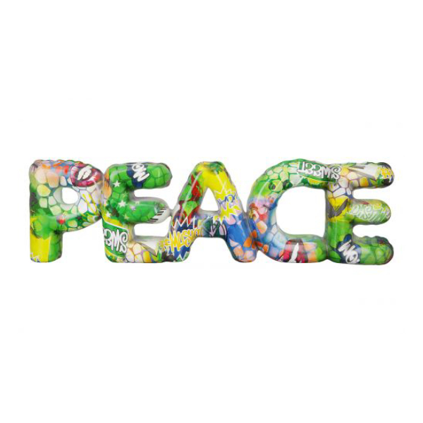 Polyresi Street Art Letters PEACE, Colorfull